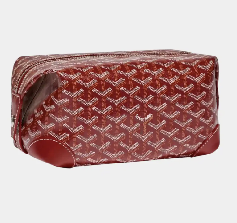 Goyard Bowling 25 Toiletry Bag Red Goyardine