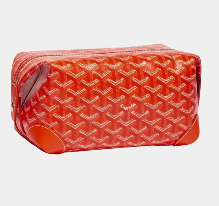 Goyard Bowling 25 Toiletry Bag Orange Goyardine