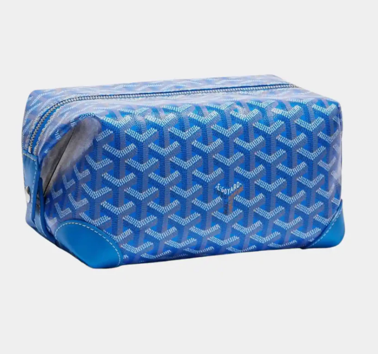 Goyard Bowling 25 Toiletry Bag Sky Blue Goyardine