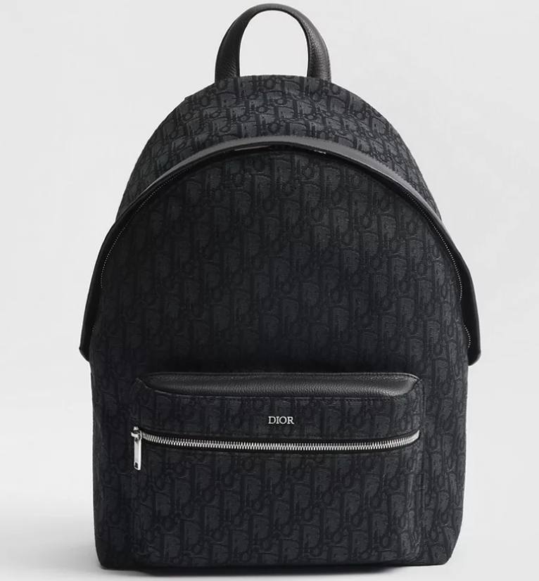 Dior Rider Backpack Black Dior Oblique Jacquard
