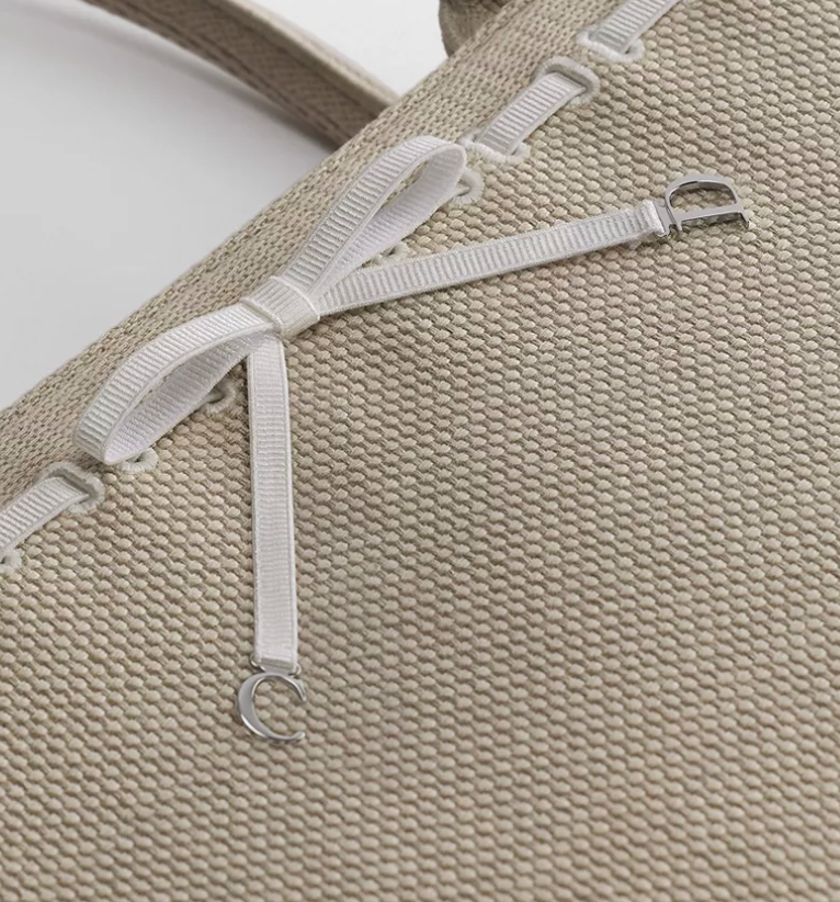 Beige Medium Dior Book Tote with Strap Beige