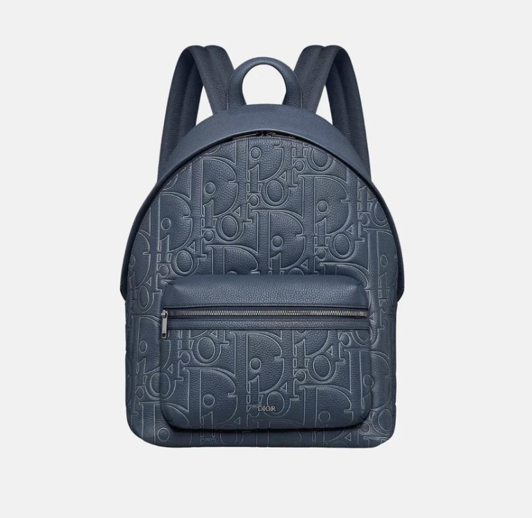 Blue Dior Rider 2.0 Zipped Backpack