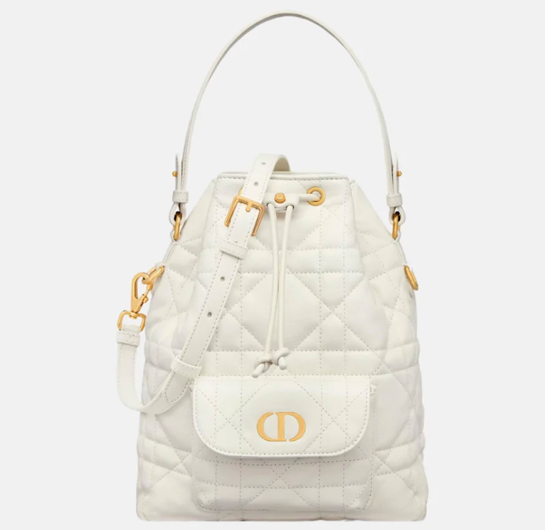 Latte Dior Small Caro Bucket Bag