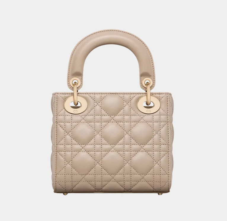 Powder Beige Lady Dior Mini Bag