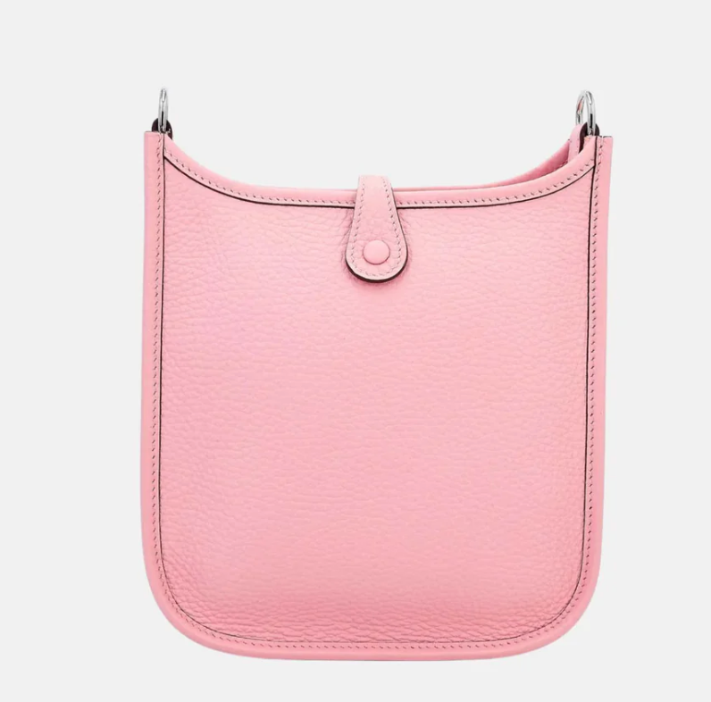Hermès Mini Evelyne TPM Amazone 112 Clemence Rose Sakura PHW