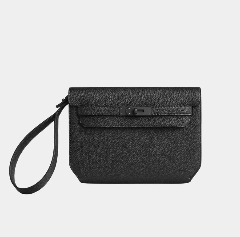 Hermès Kelly Depeches 25 Monochrome Pouch Togo Calfskin