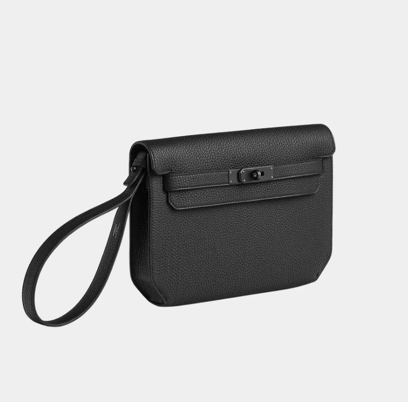 Hermès Kelly Depeches 25 Monochrome Pouch Togo Calfskin