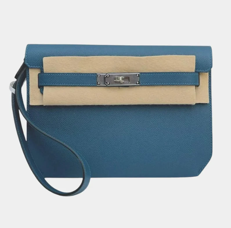 Hermès Kelly Depeche 25 Epsom Bleu Jeans