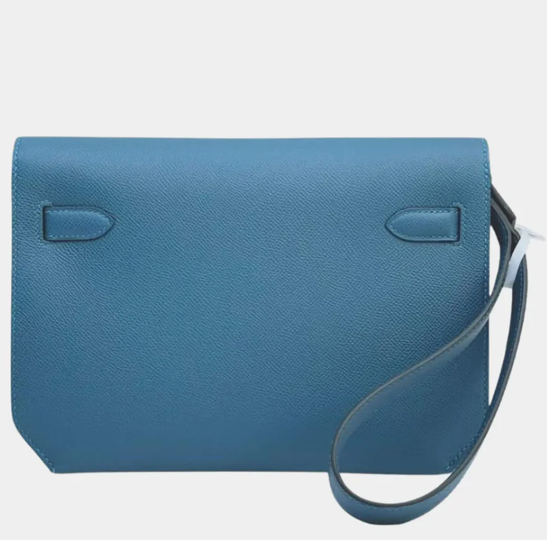 Hermès Kelly Depeche 25 Epsom Bleu Jeans