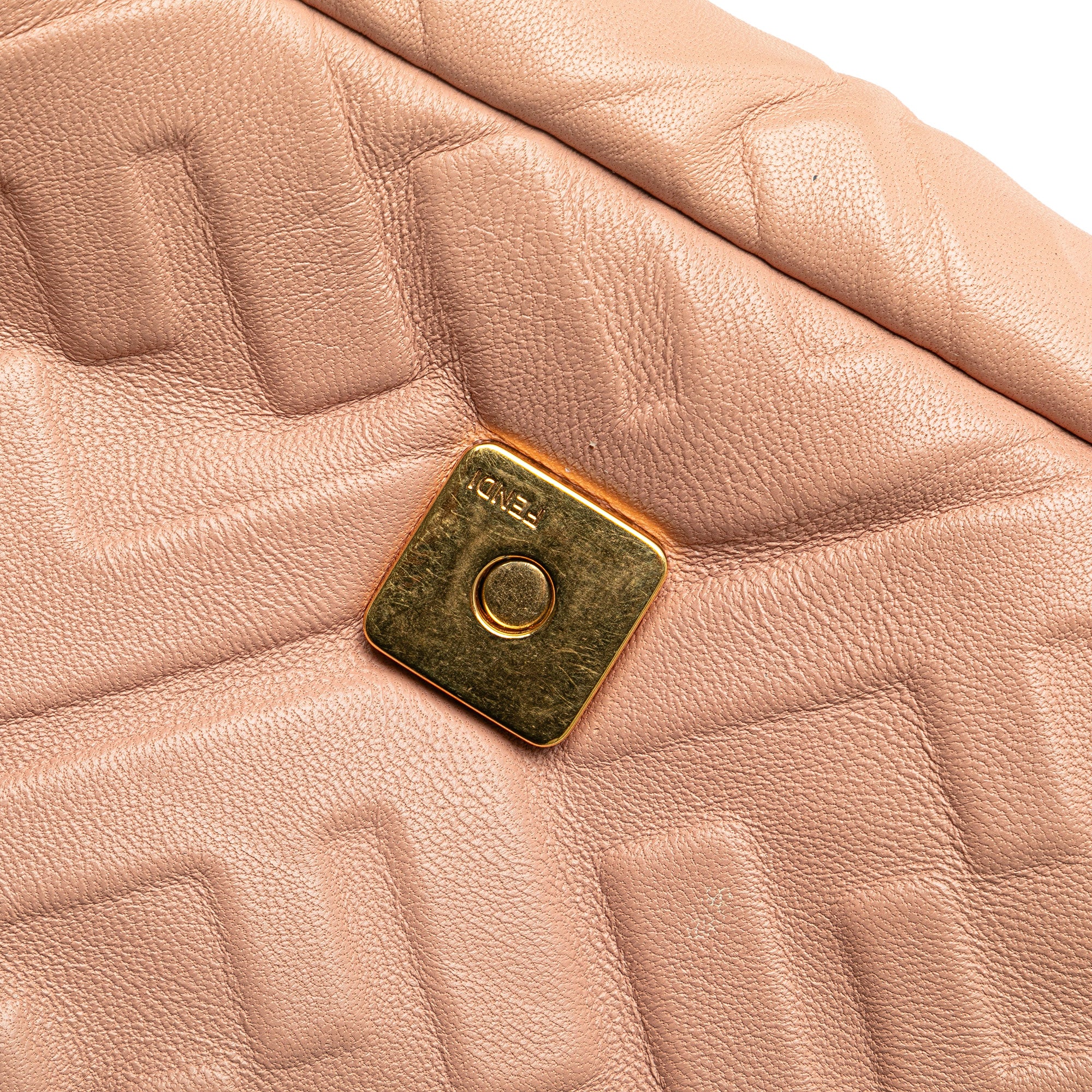 Mini Zucca Embossed Leather Baguette Satchel