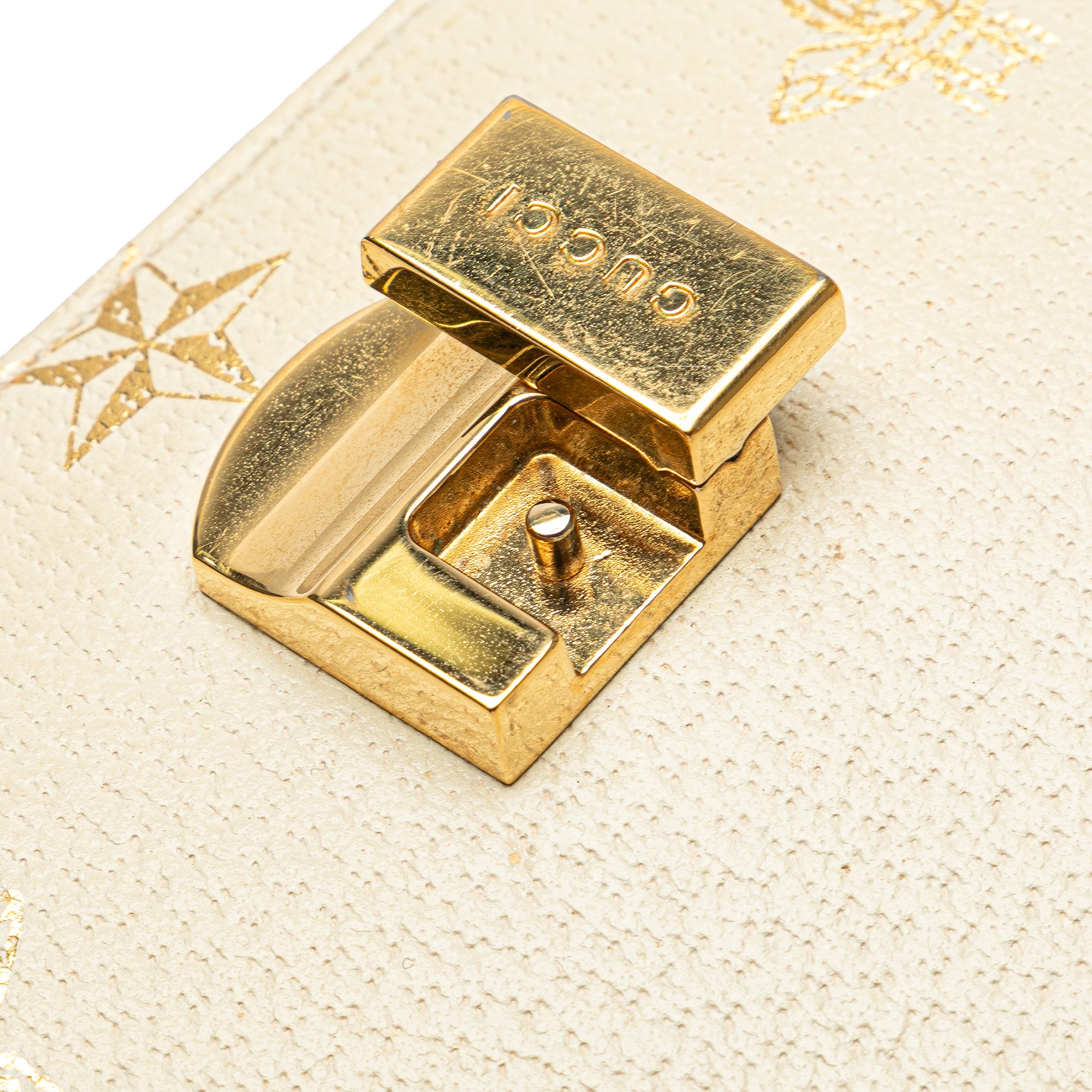 Gucci Small Leather Bee Star Sylvie Satchel