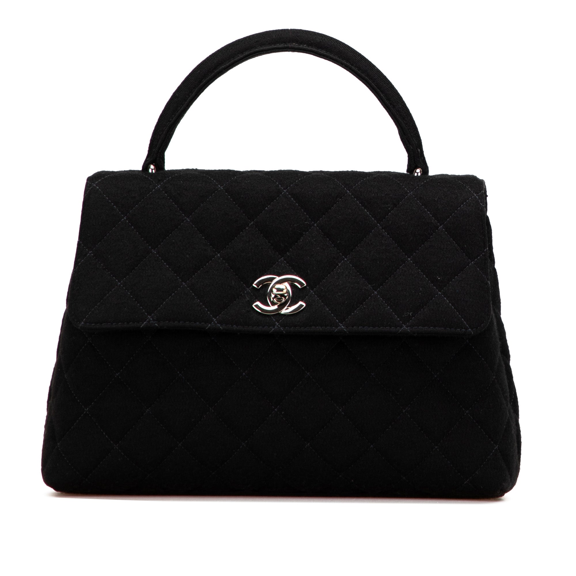 CC Quilted Jersey Kelly Top Handle Bag