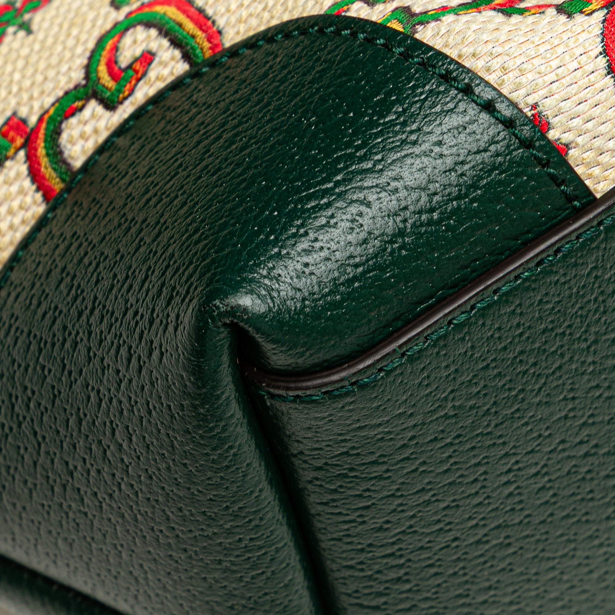 100th Anniversary Medium GG Canvas Embroidered Flower Ophidia Tote