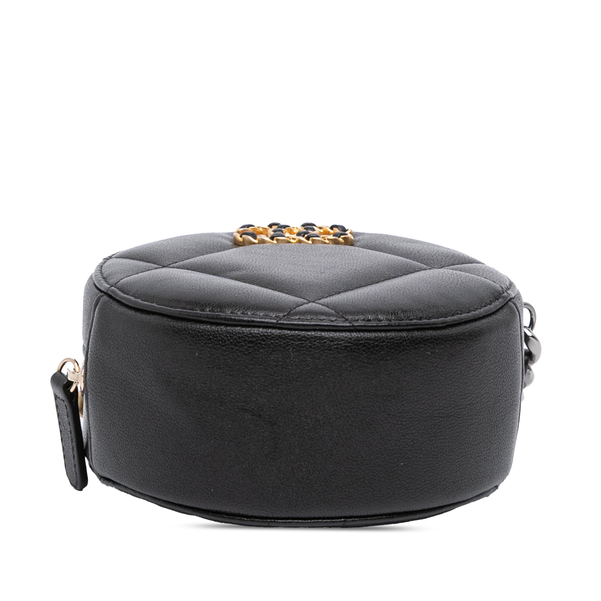 Lambskin 19 Round Clutch with Chain