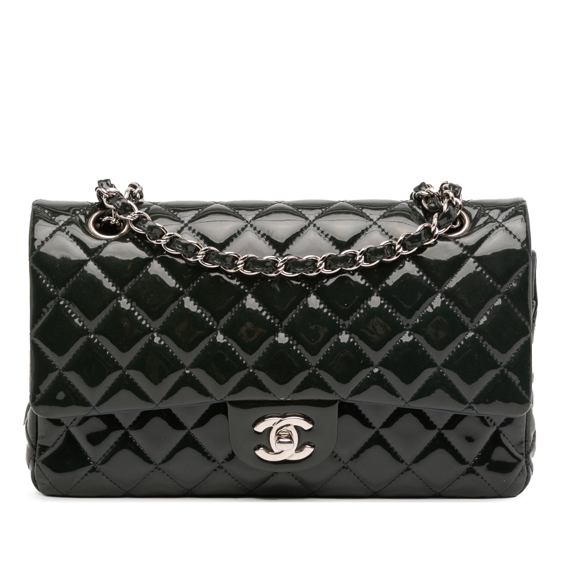 Medium Classic Patent Double Fla
