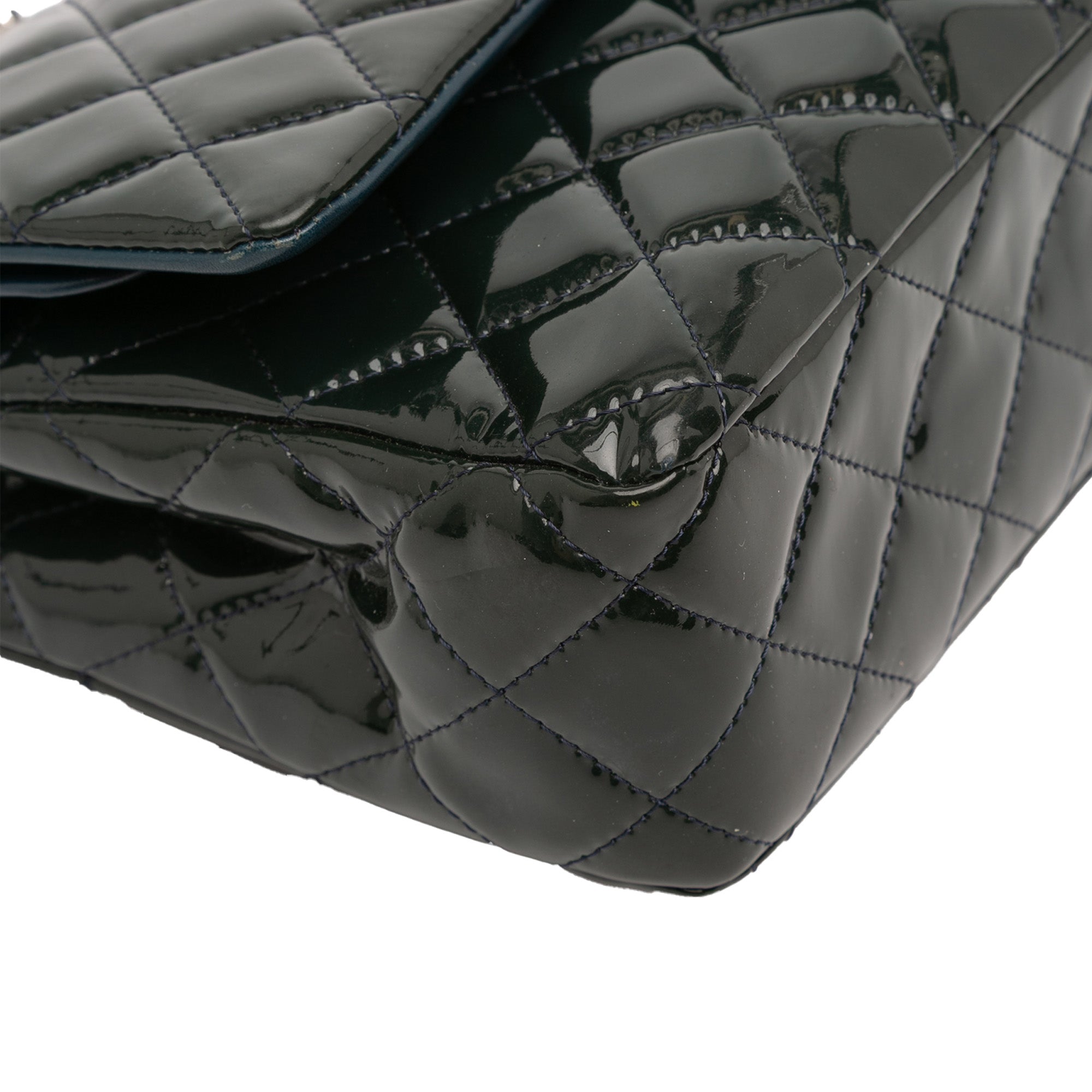 Medium Classic Patent Double Fla