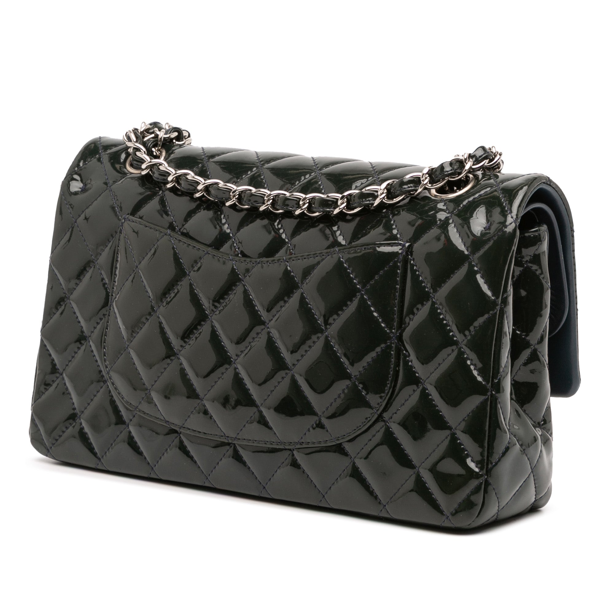 Medium Classic Patent Double Fla
