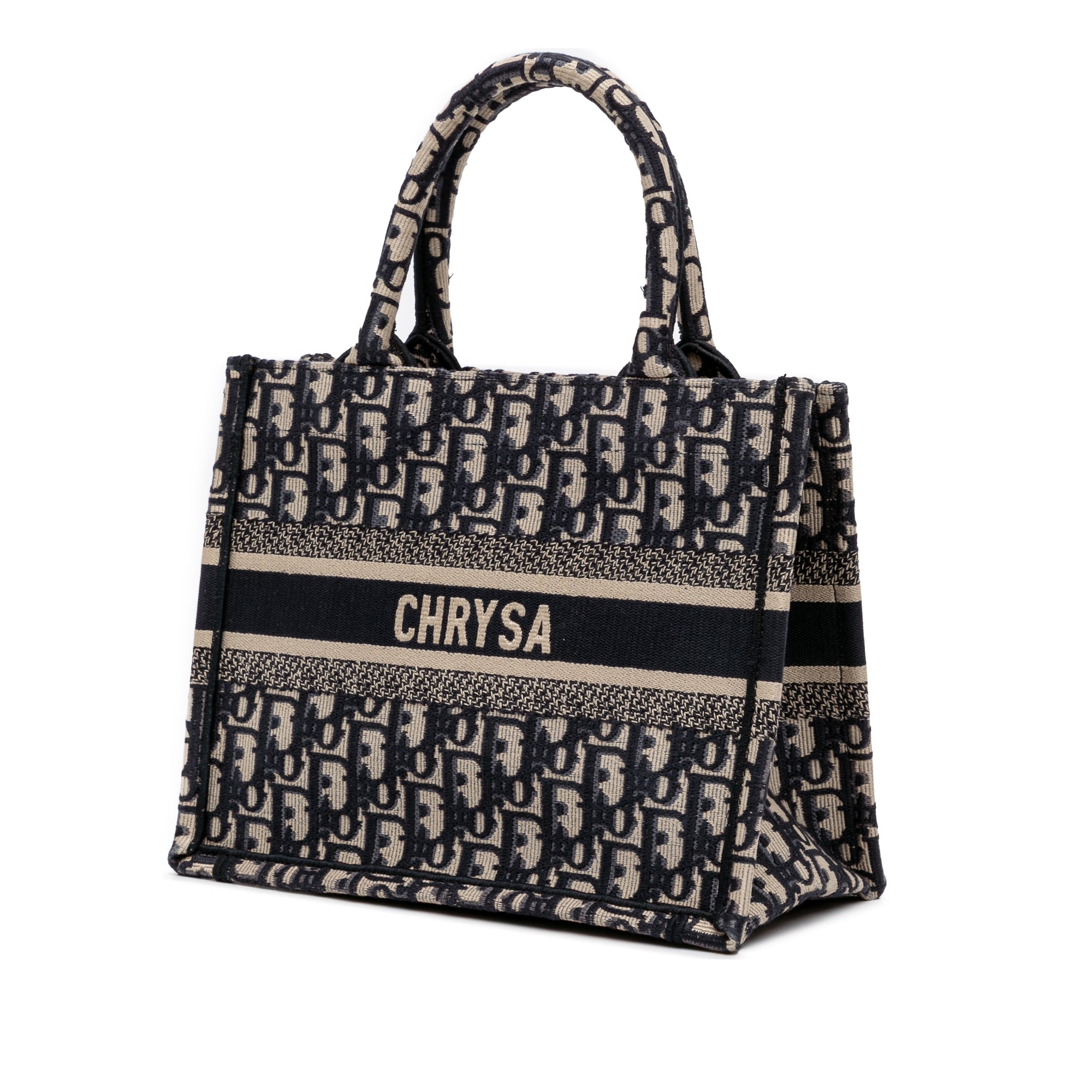 Small Oblique Canvas Book Tote