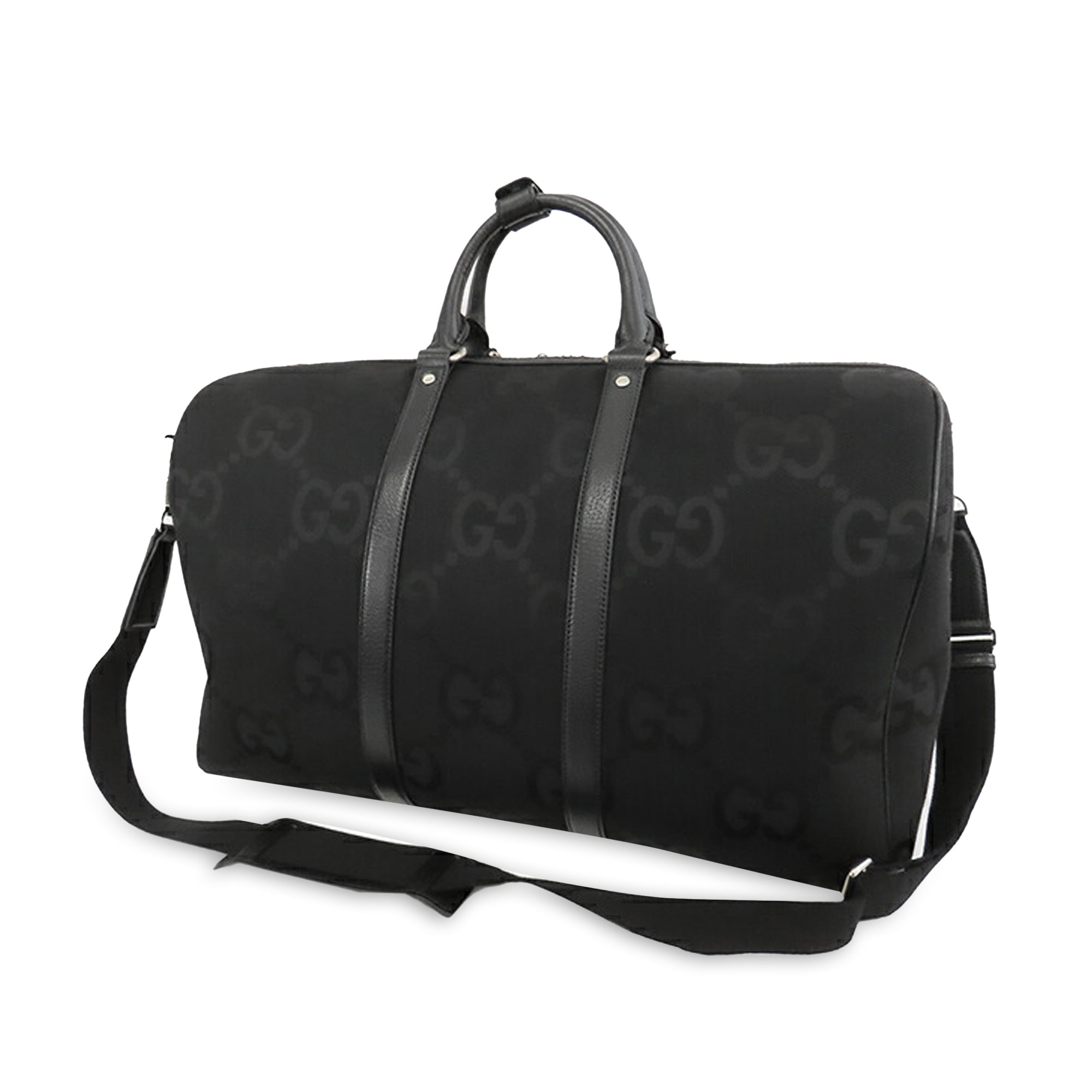 Large Jumbo GG Canvas Duffle Bag