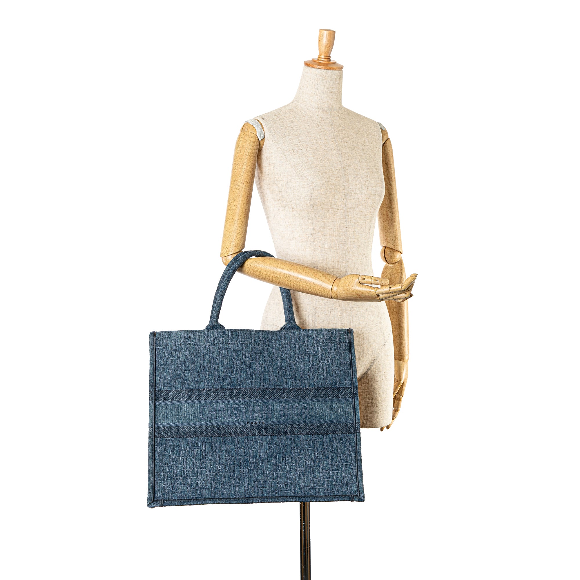 Dior Large Oblique Denim Book Tote