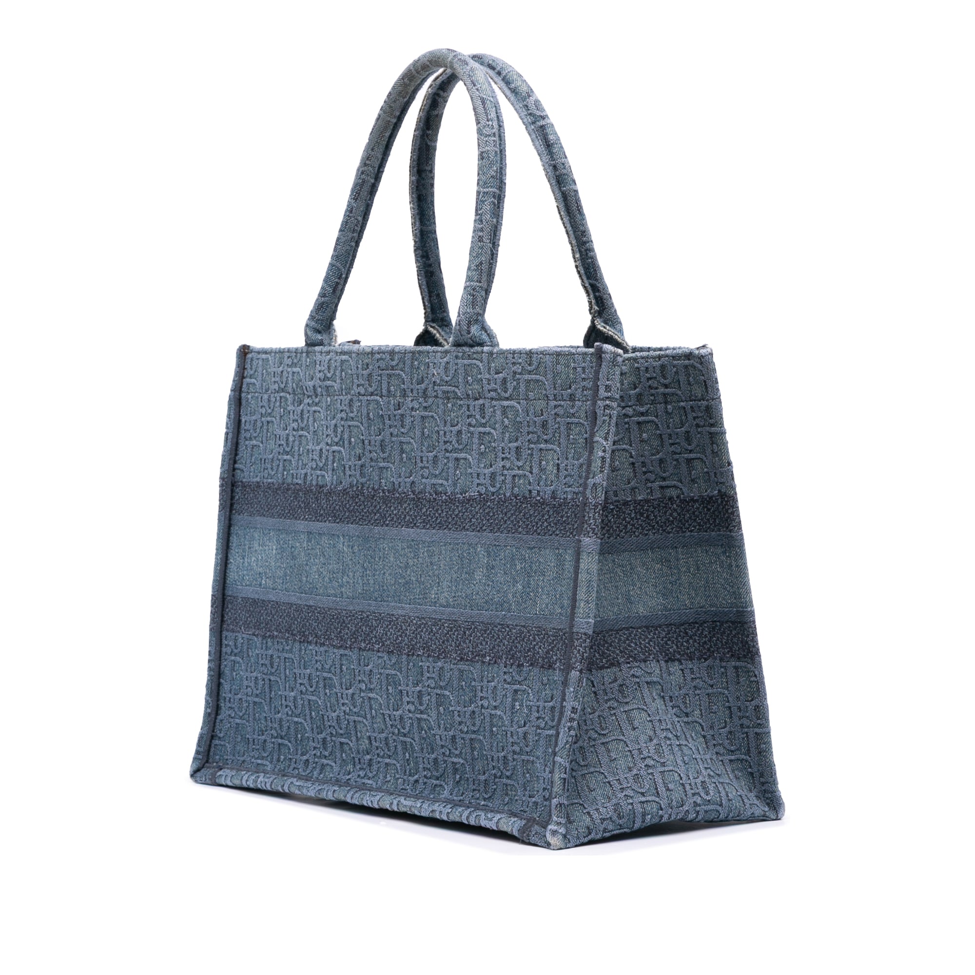 Dior Medium Oblique Denim Book Tote