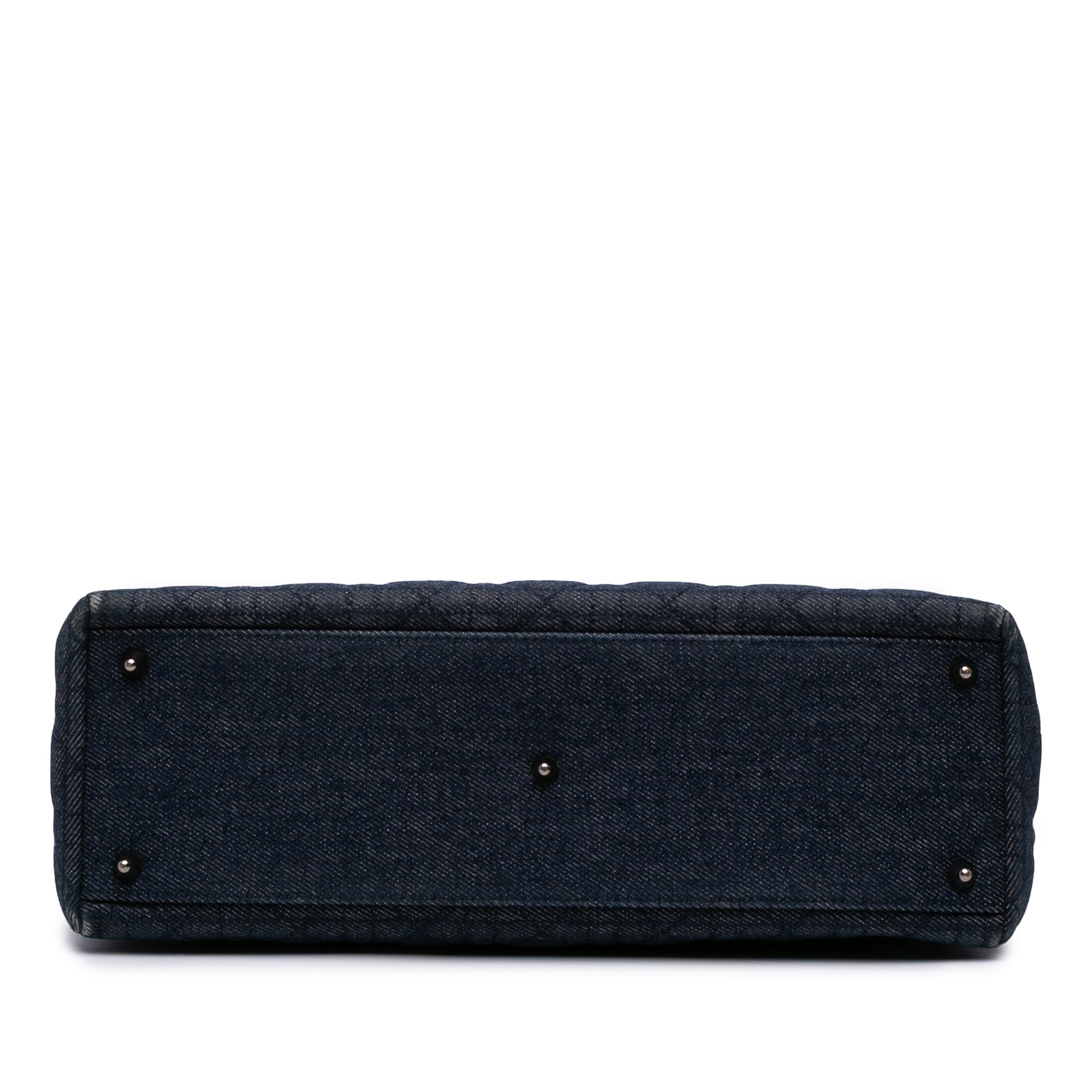 Dior Large Denim Cannage Lady Dior