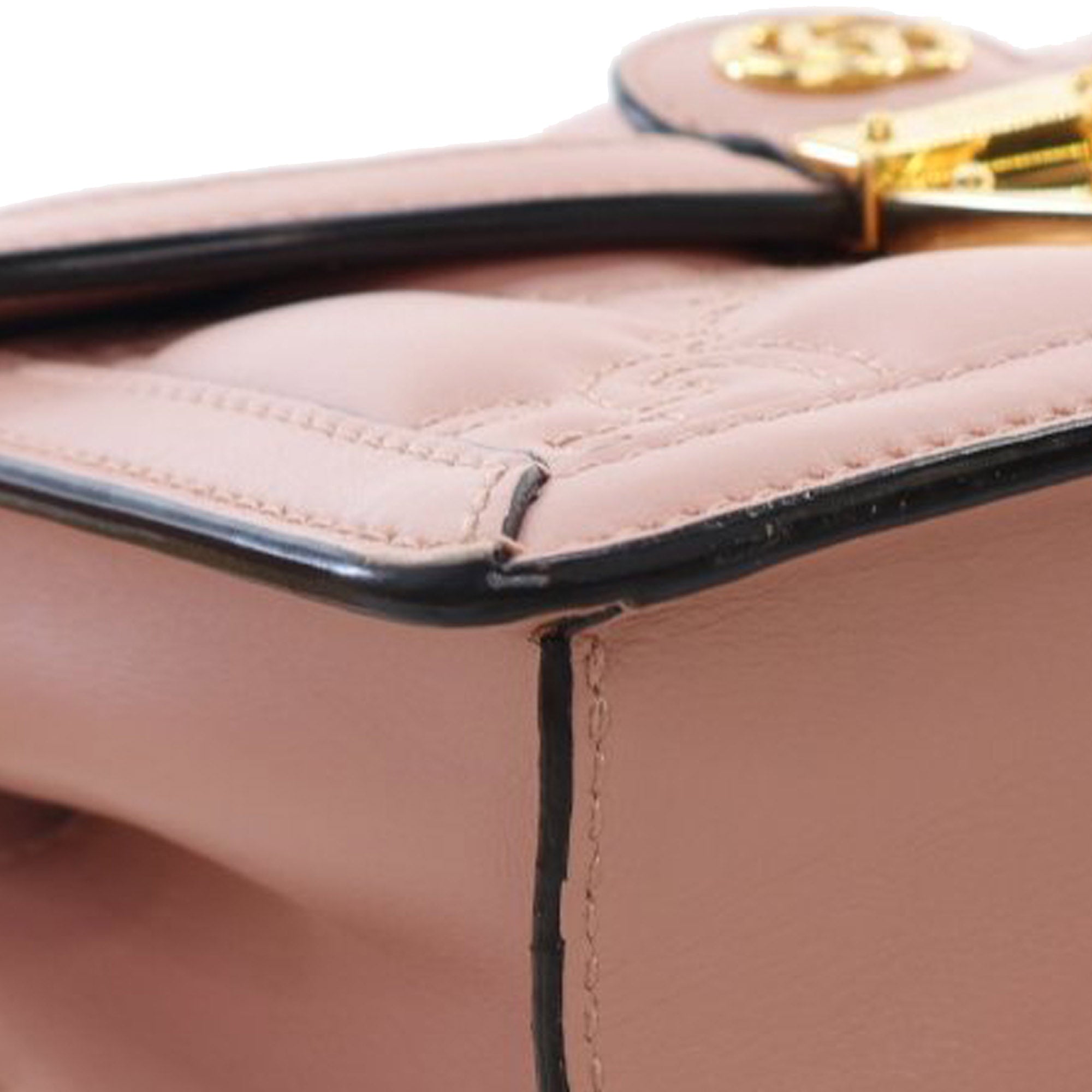 Gucci Small GG Matelasse Leather Top Handle Bag
