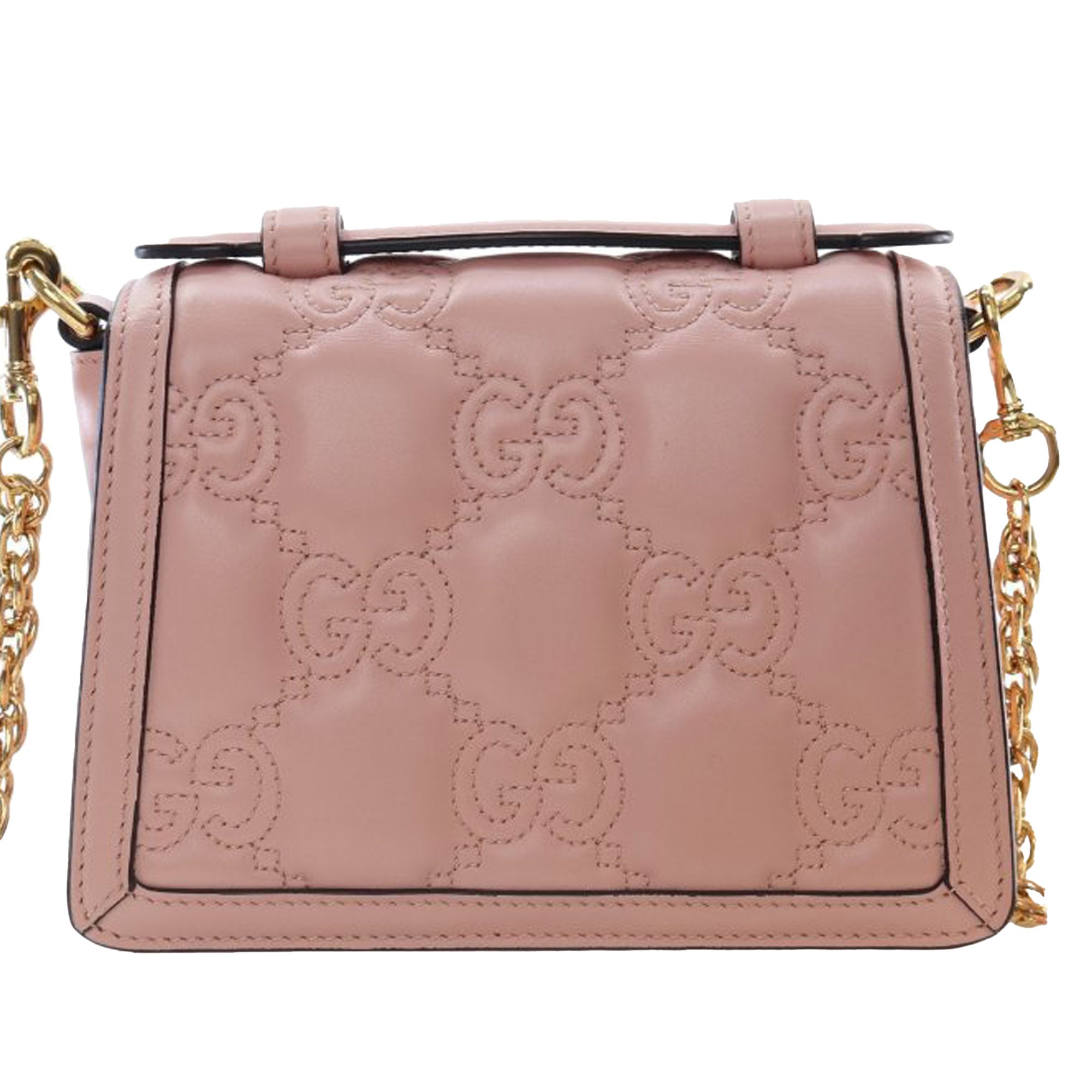 Gucci Small GG Matelasse Leather Top Handle Bag