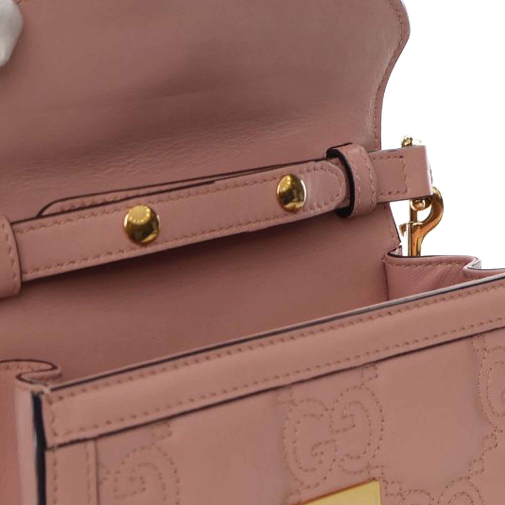 Gucci Small GG Matelasse Leather Top Handle Bag
