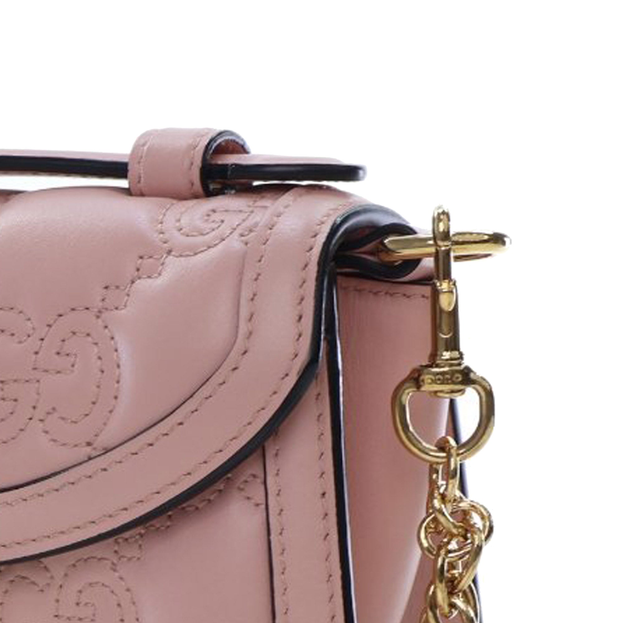 Gucci Small GG Matelasse Leather Top Handle Bag
