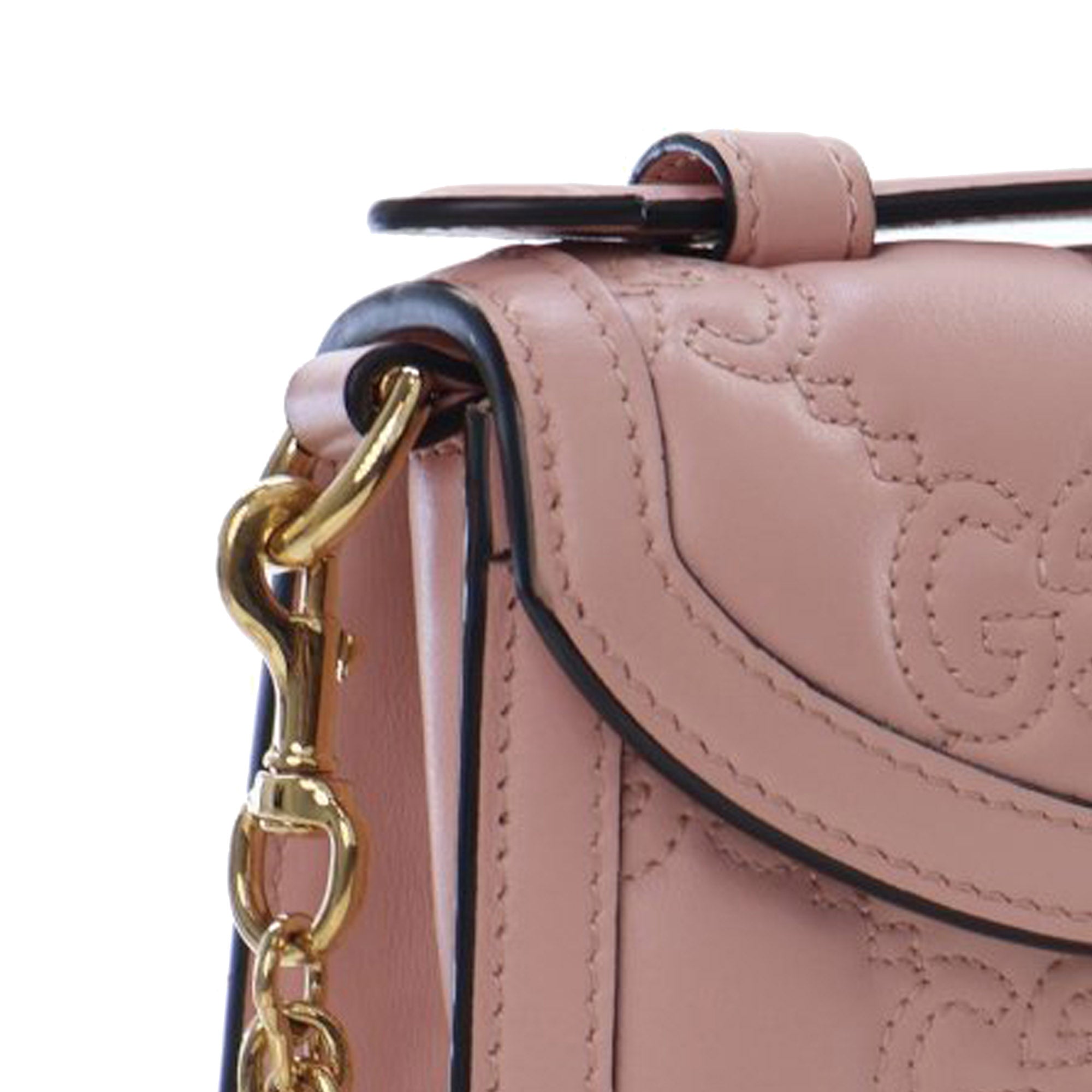 Small GG Matelasse Leather Top Handle Bag