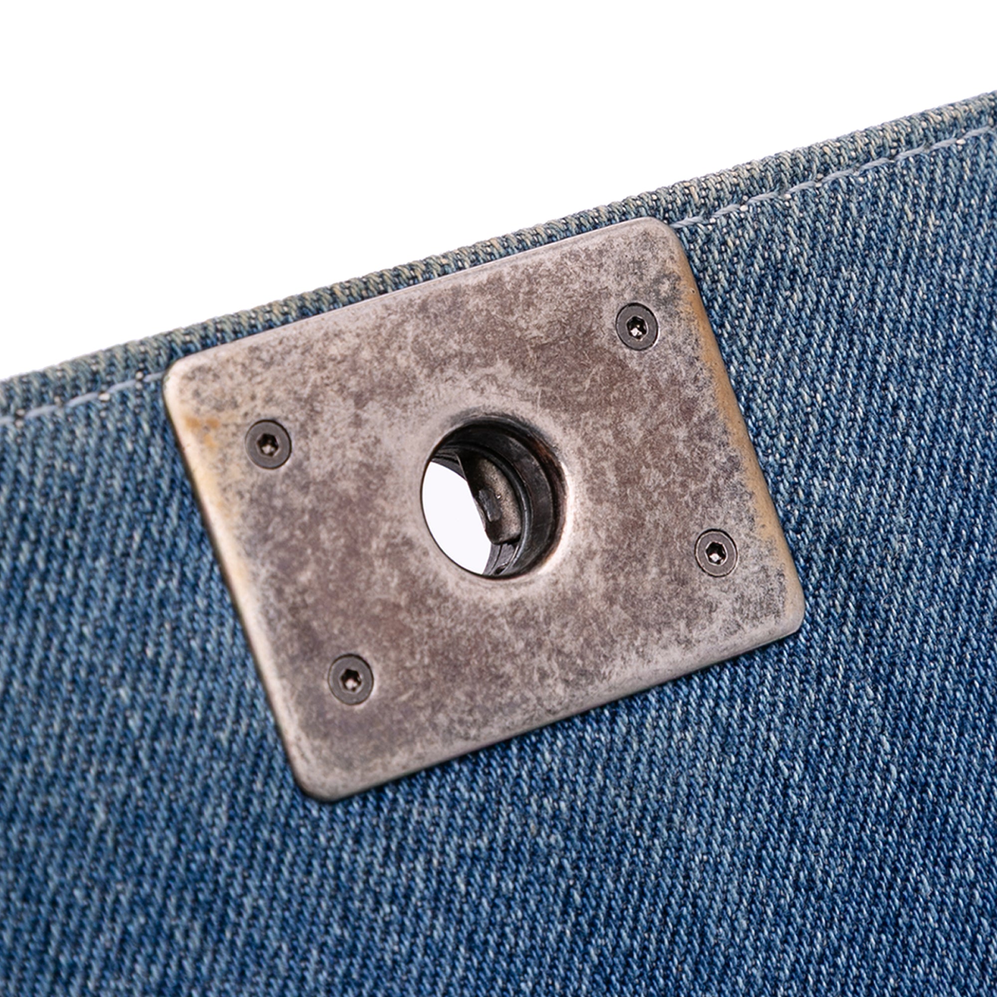 Small Quilted Denim Boy Flap