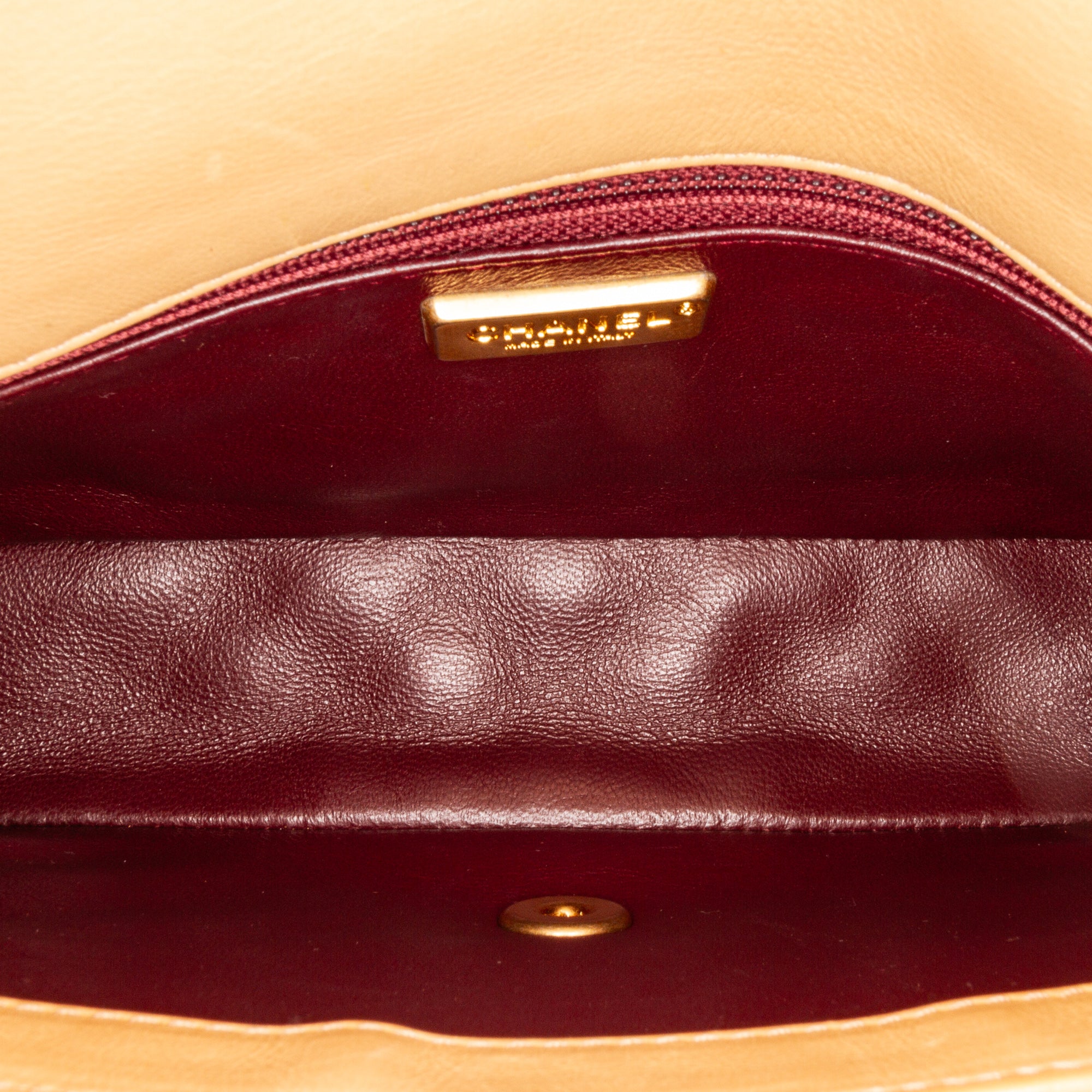 Chanel Medium Classic Lambskin Metal Edge Shoulder Bag