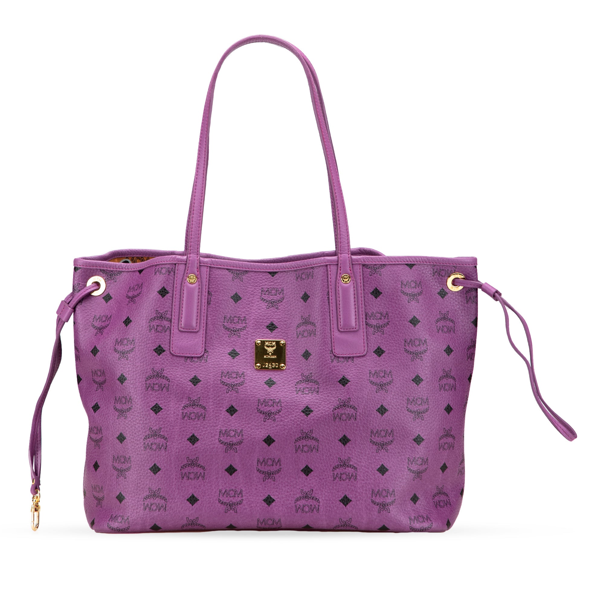 Medium Visetos Coasted Canvas Project Reversible Shopper Tote