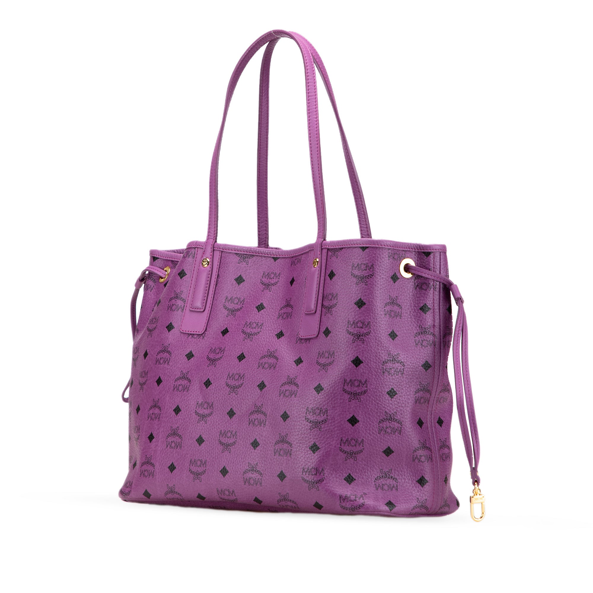 Medium Visetos Coasted Canvas Project Reversible Shopper Tote
