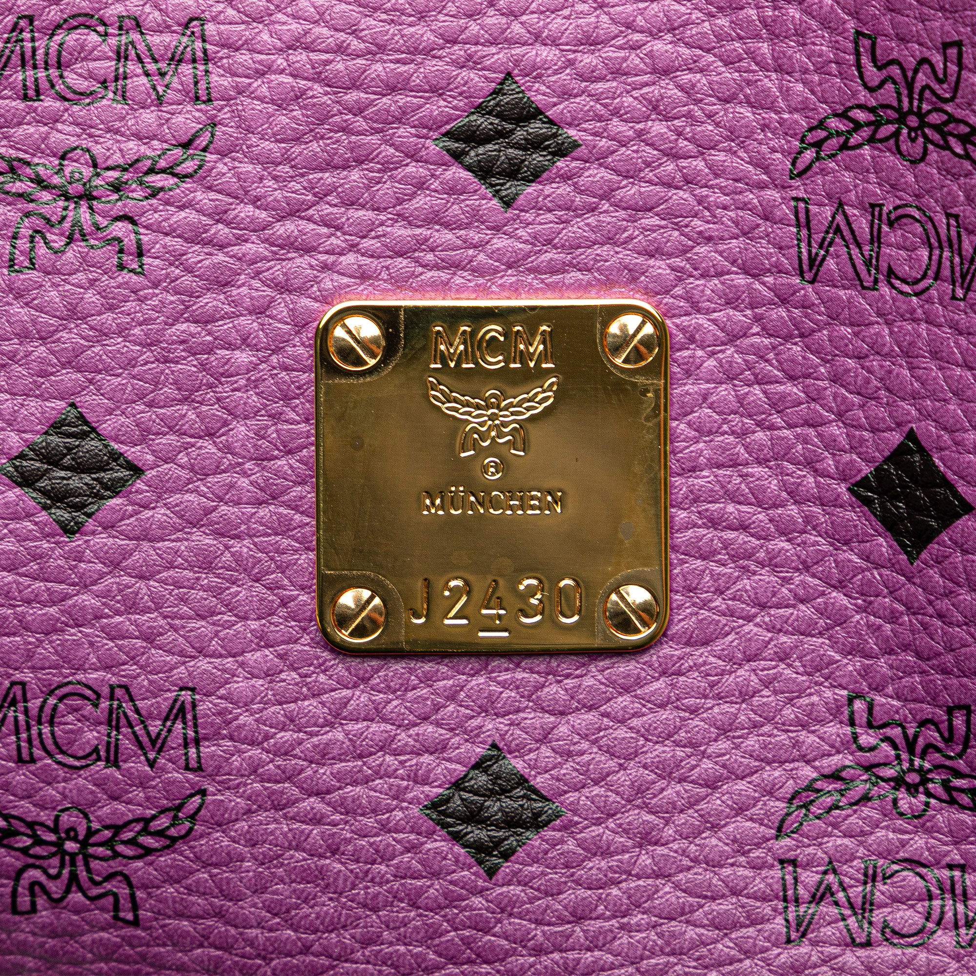 Medium Visetos Coasted Canvas Project Reversible Shopper Tote