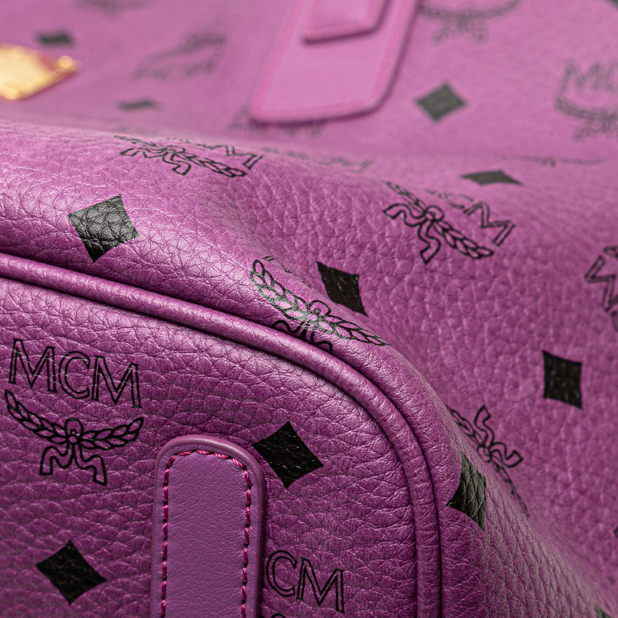 Medium Visetos Coasted Canvas Project Reversible Shopper Tote