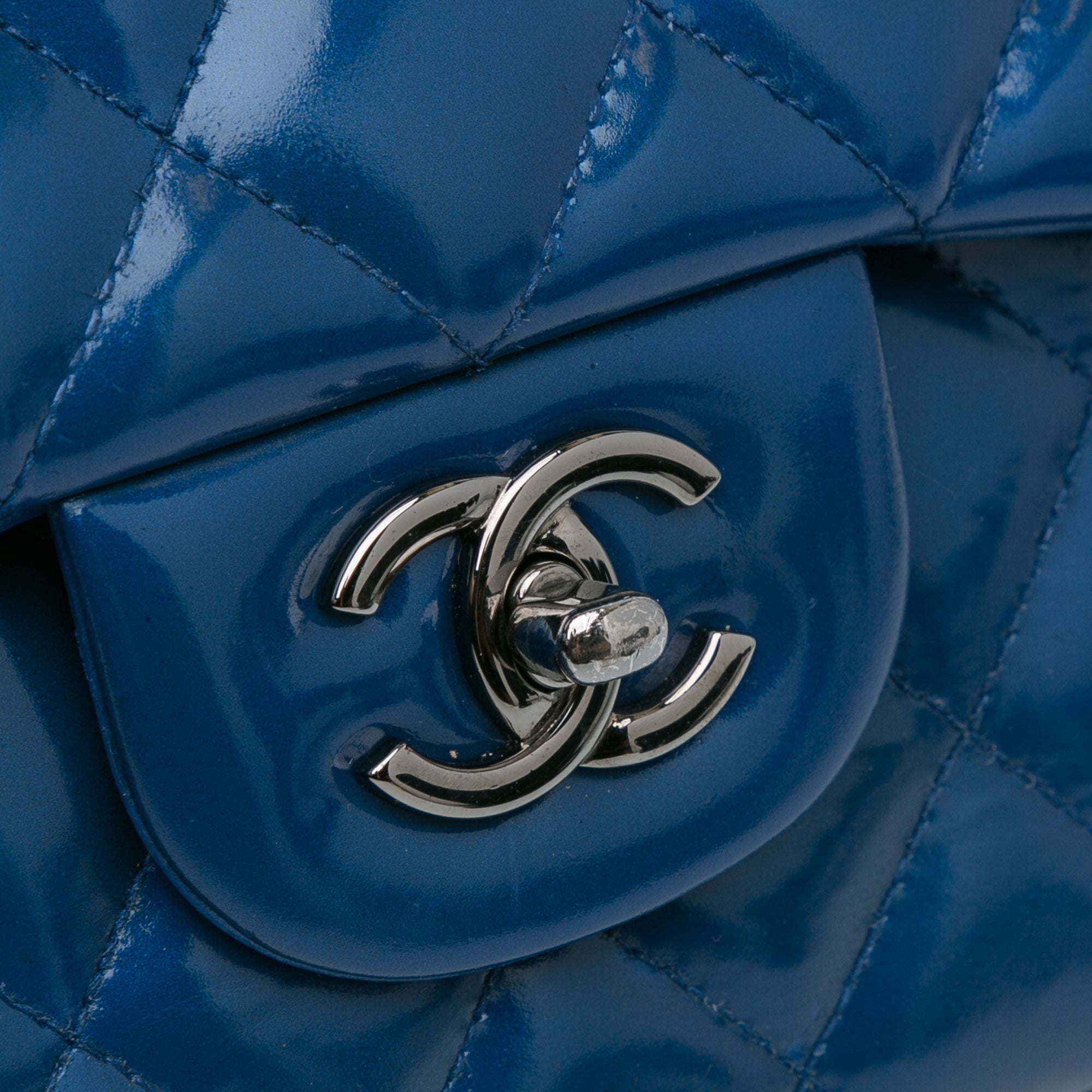 Chanel Jumbo Classic Patent Double Flap