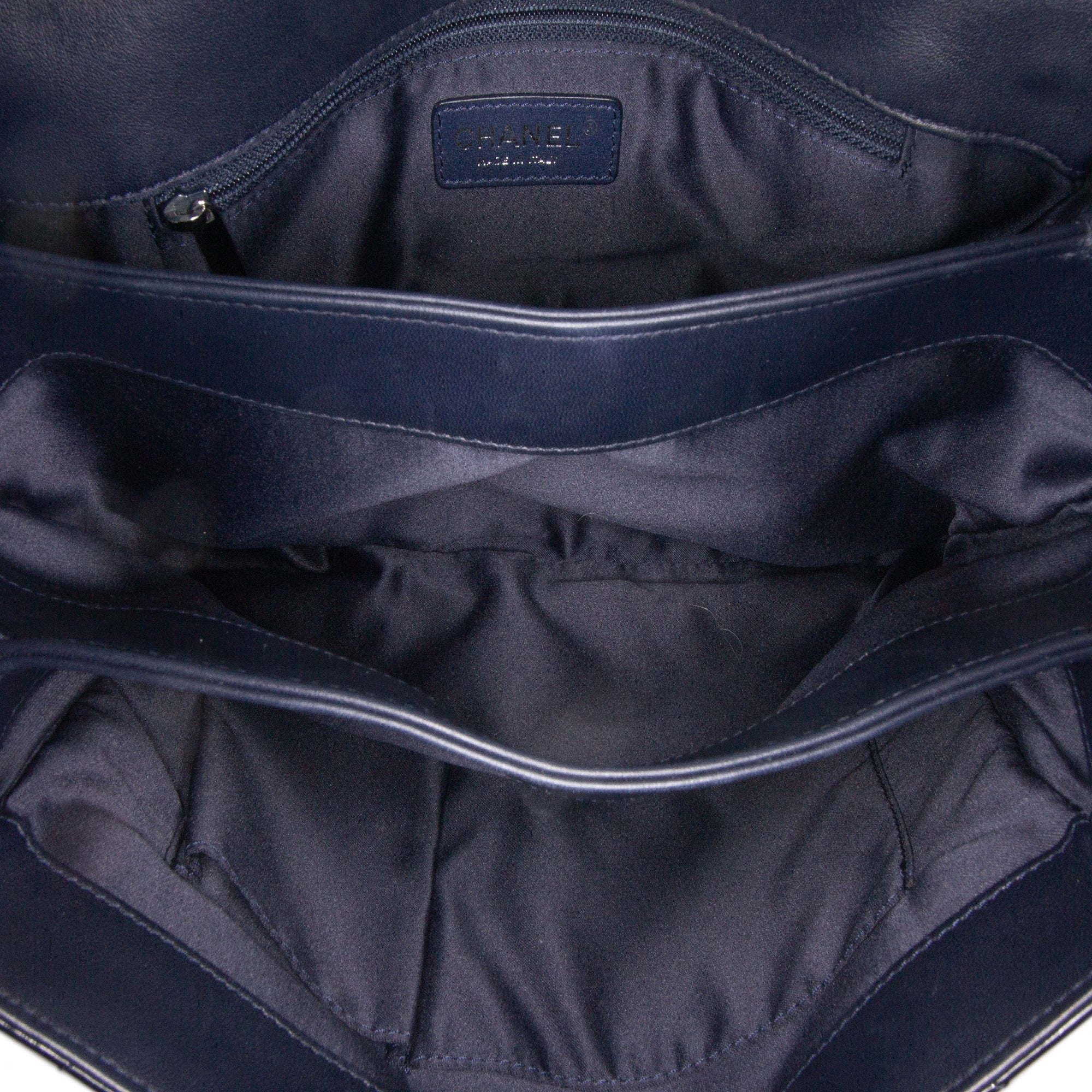 Chanel Jumbo Patent 3 Accordion Flap