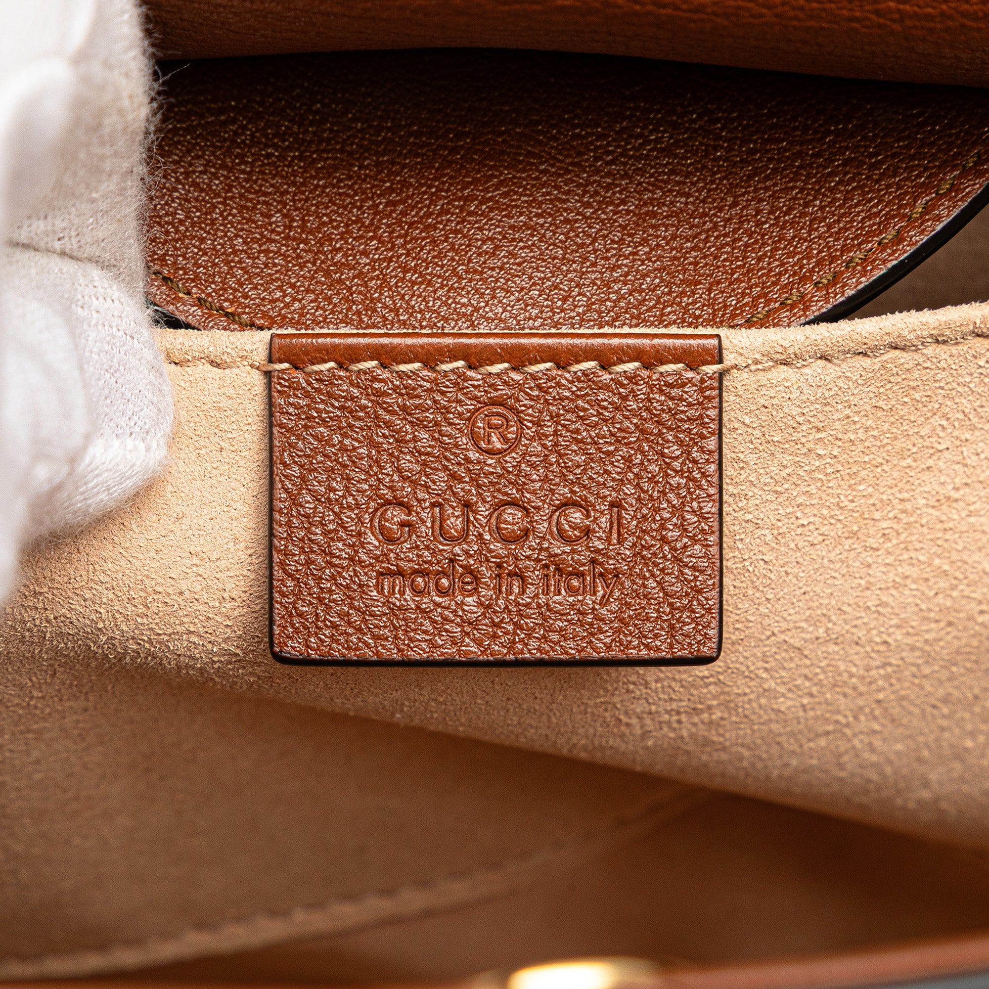 Gucci Small Leather Bamboo Diana Satchel