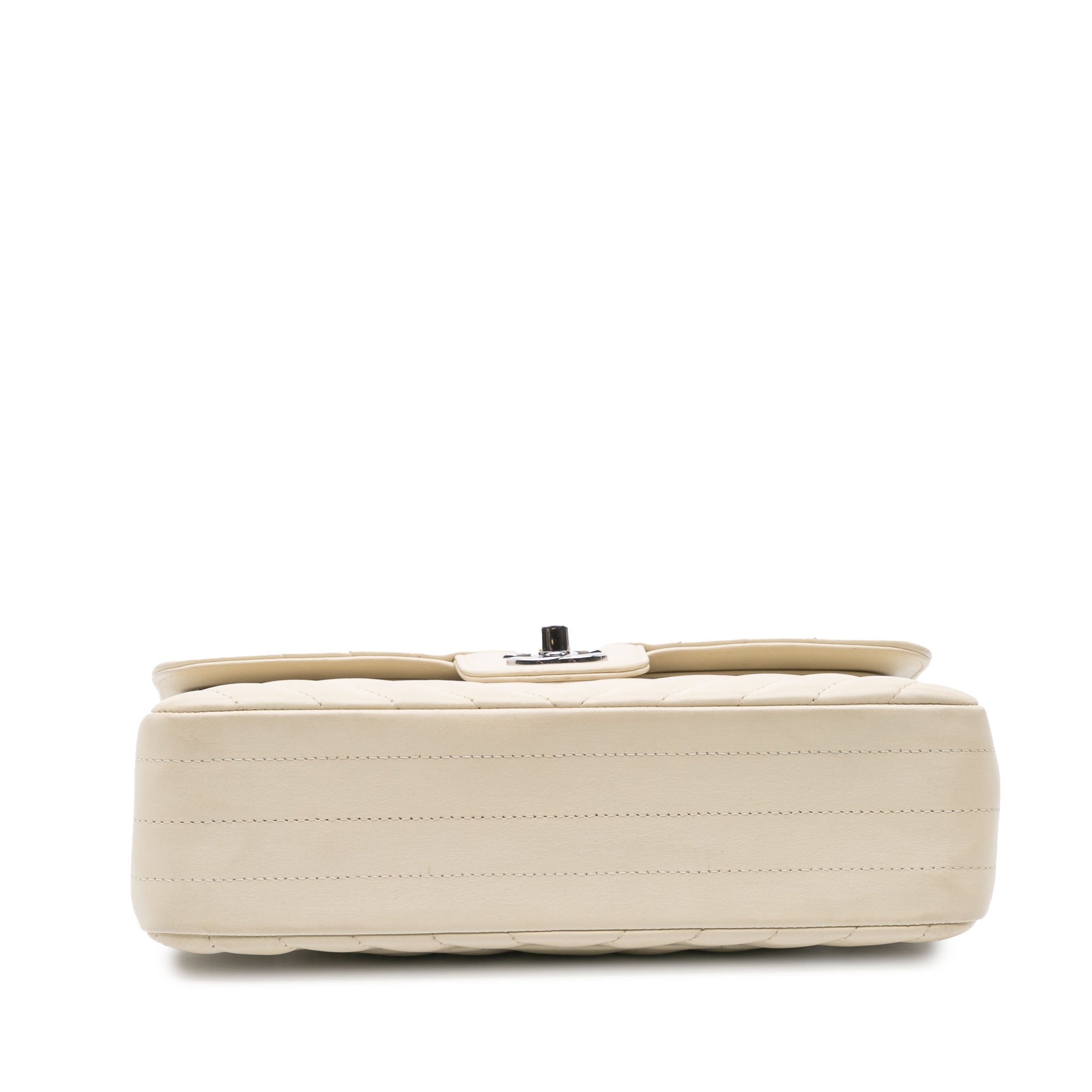 Small Classic Chevron Lambskin Double Flap