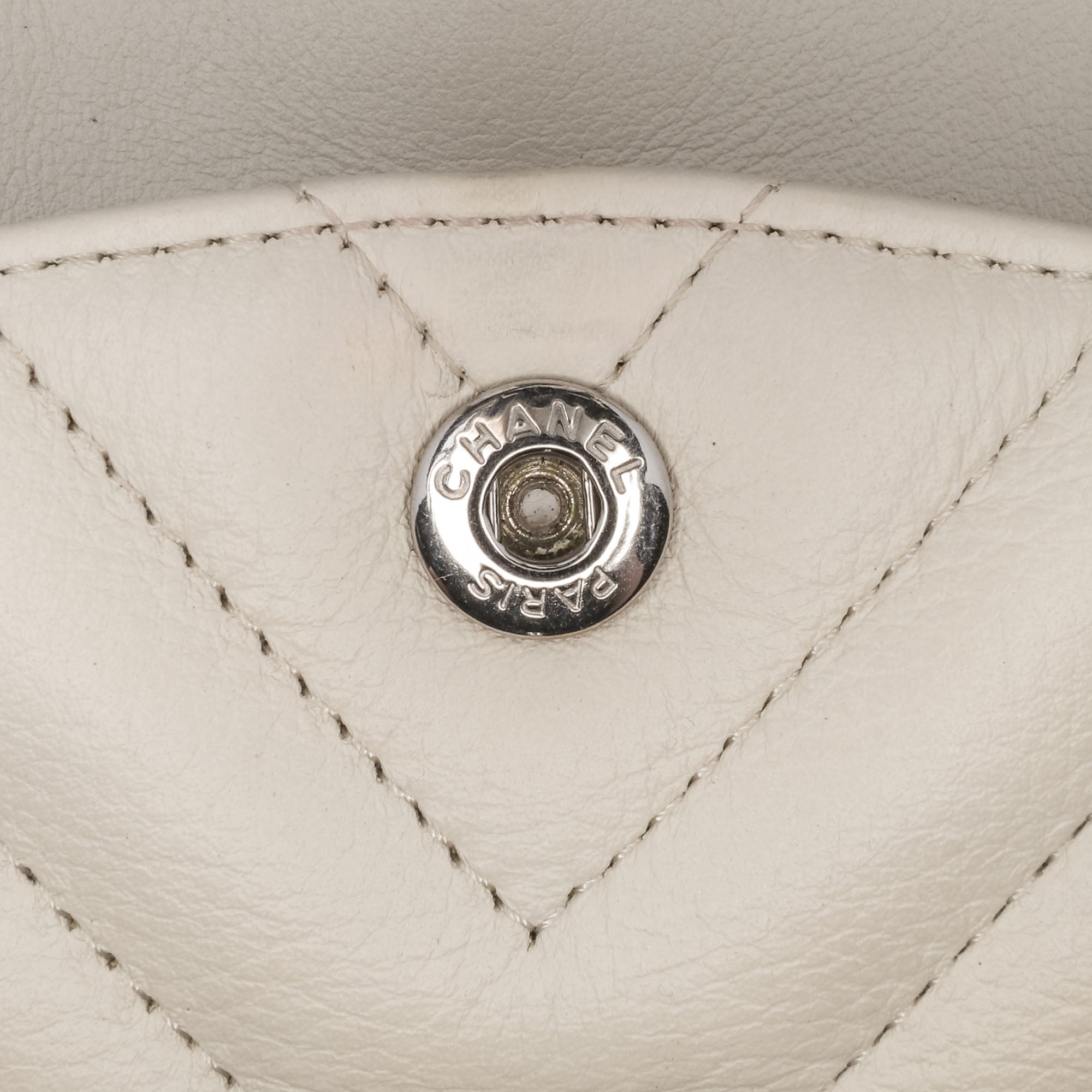 Small Classic Chevron Lambskin Double Flap