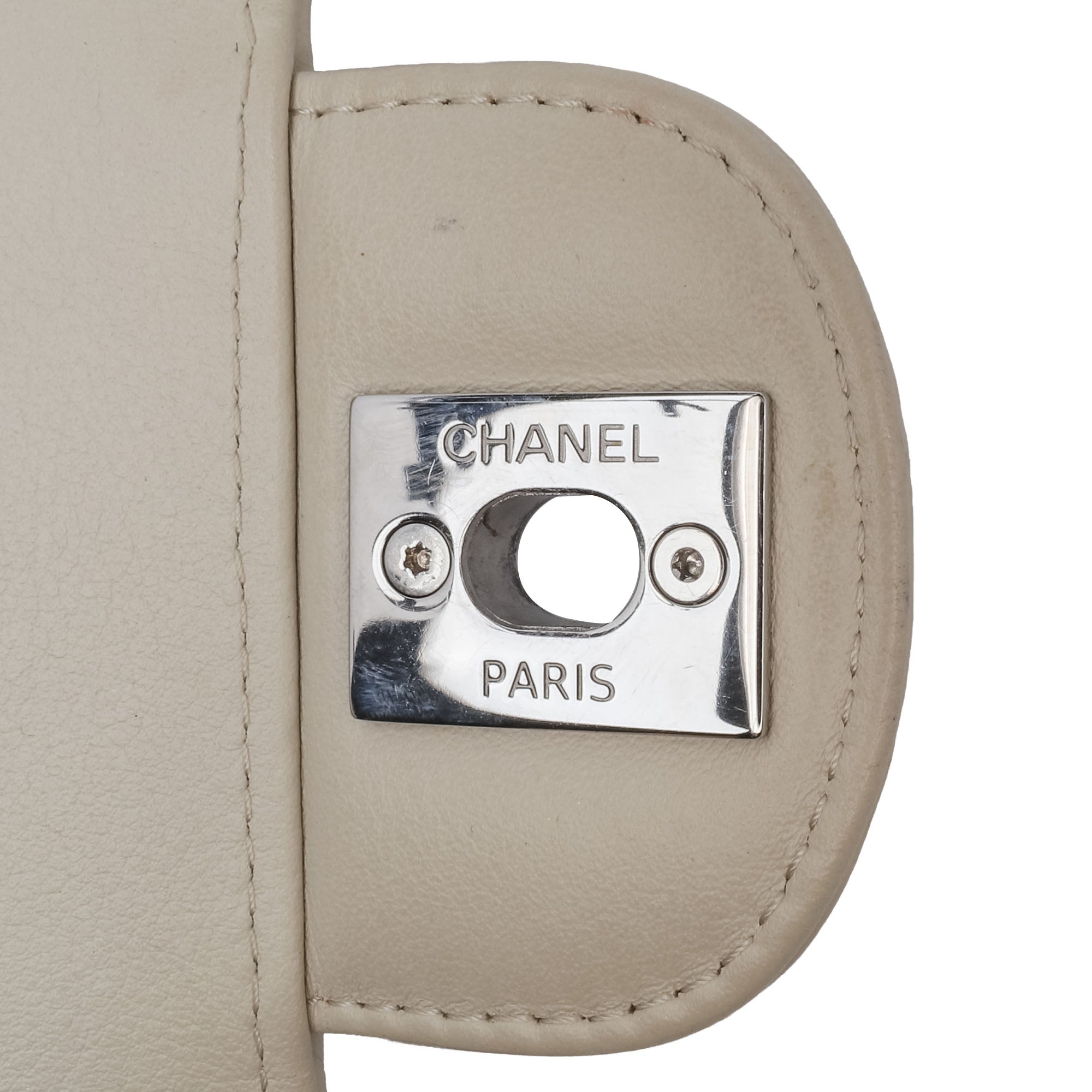 Small Classic Chevron Lambskin Double Flap