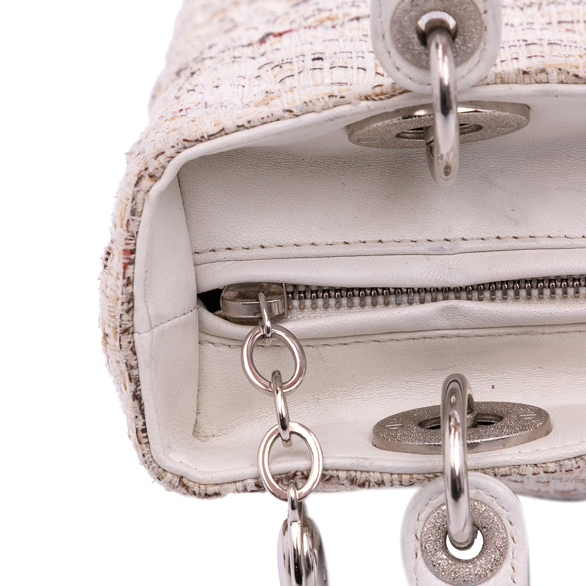 Dior Medium Tweed Cannage Lady Dior