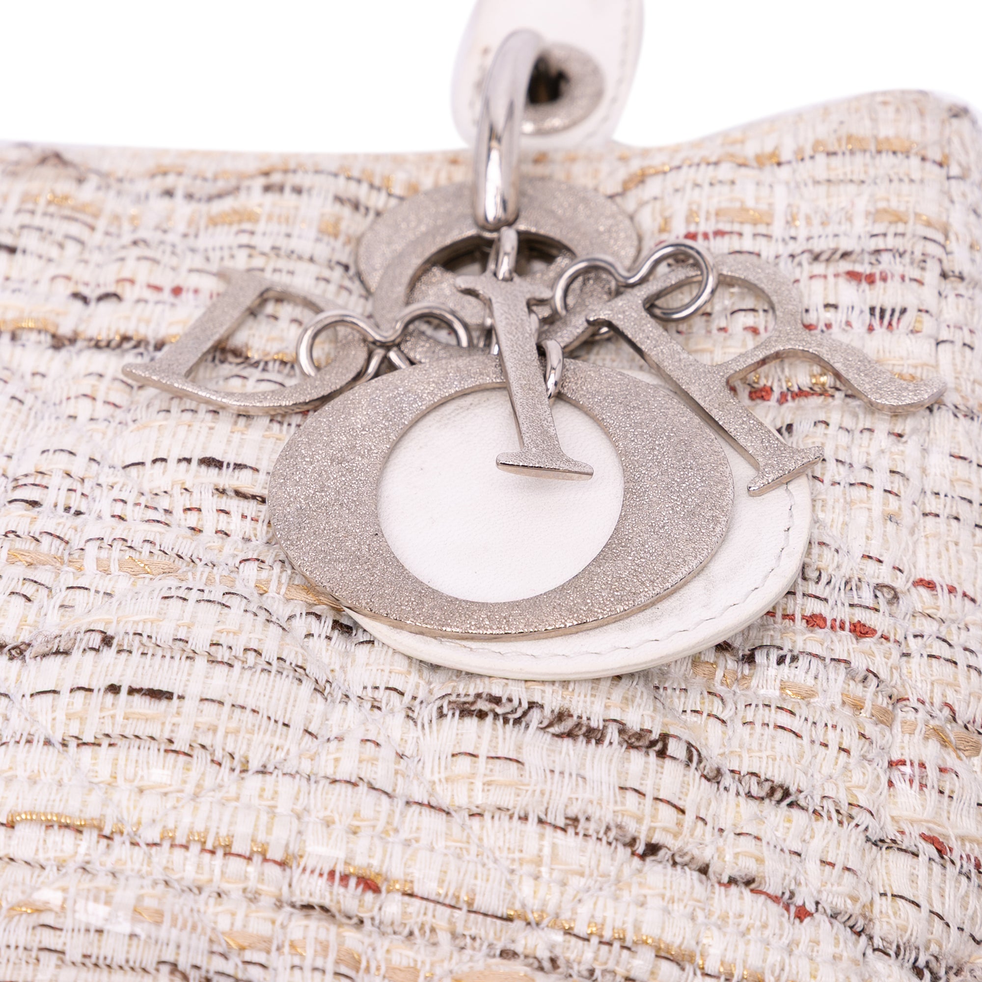 Dior Medium Tweed Cannage Lady Dior