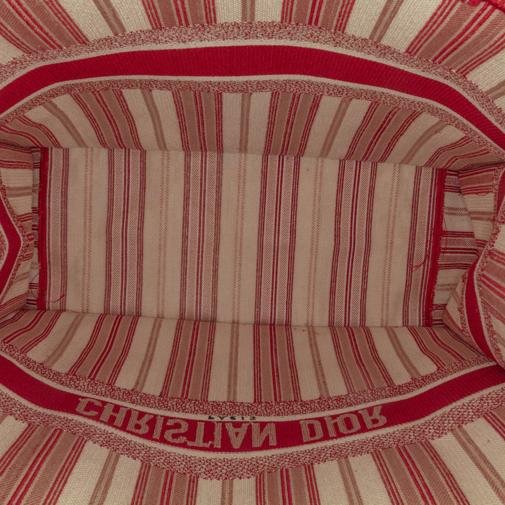 Dior Large Striped Book Tote