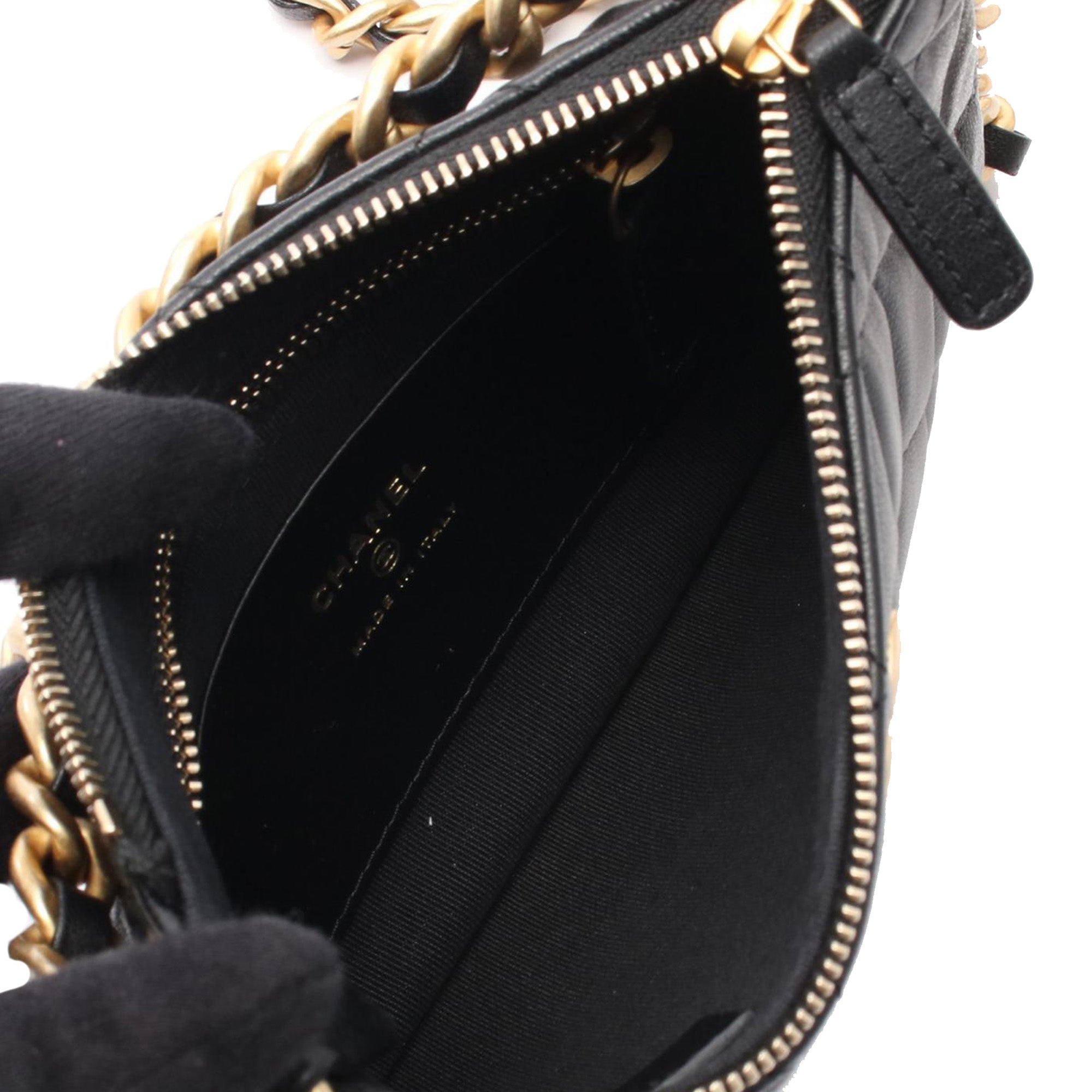 Quilted Lambskin Chain Around Hobo