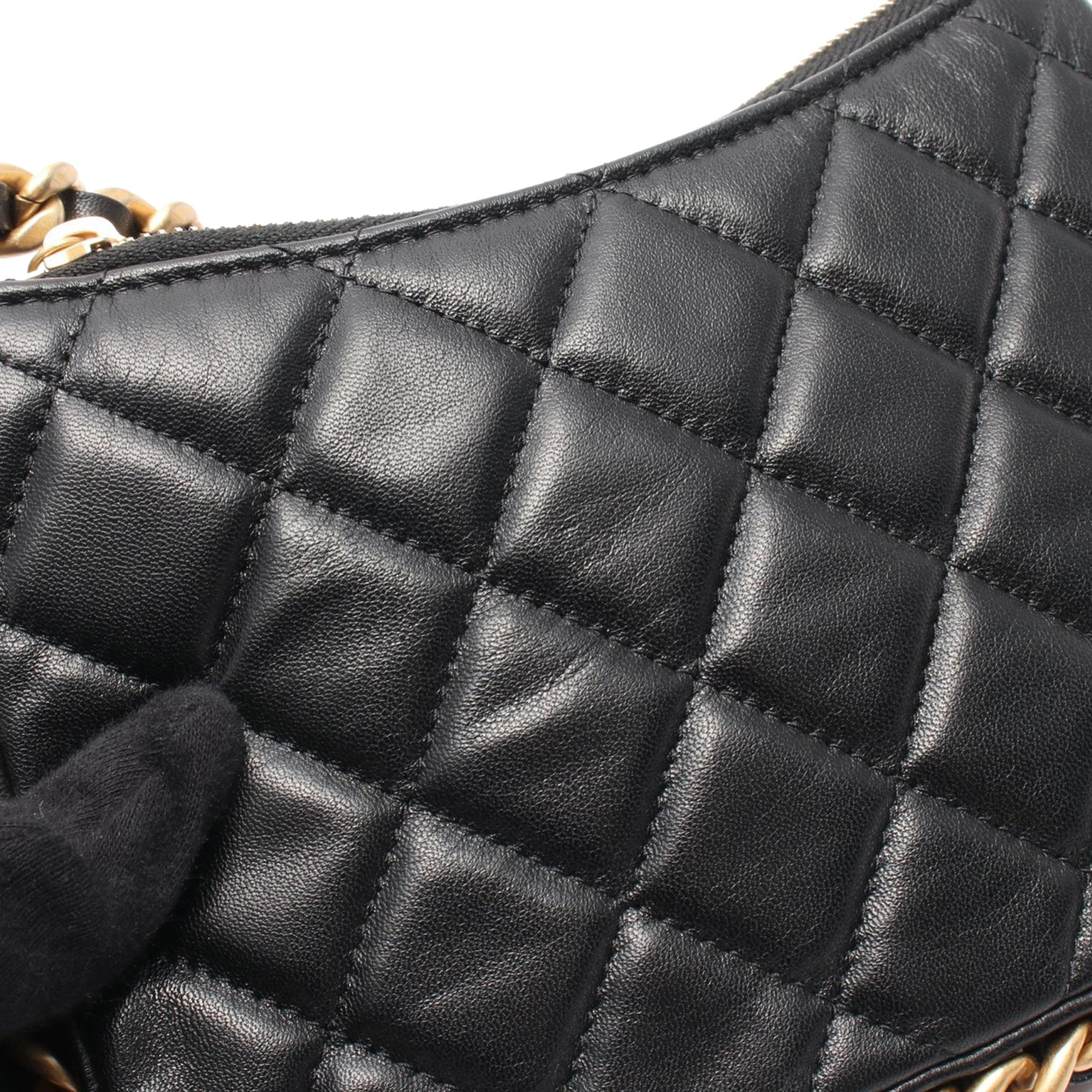 Quilted Lambskin Chain Around Hobo