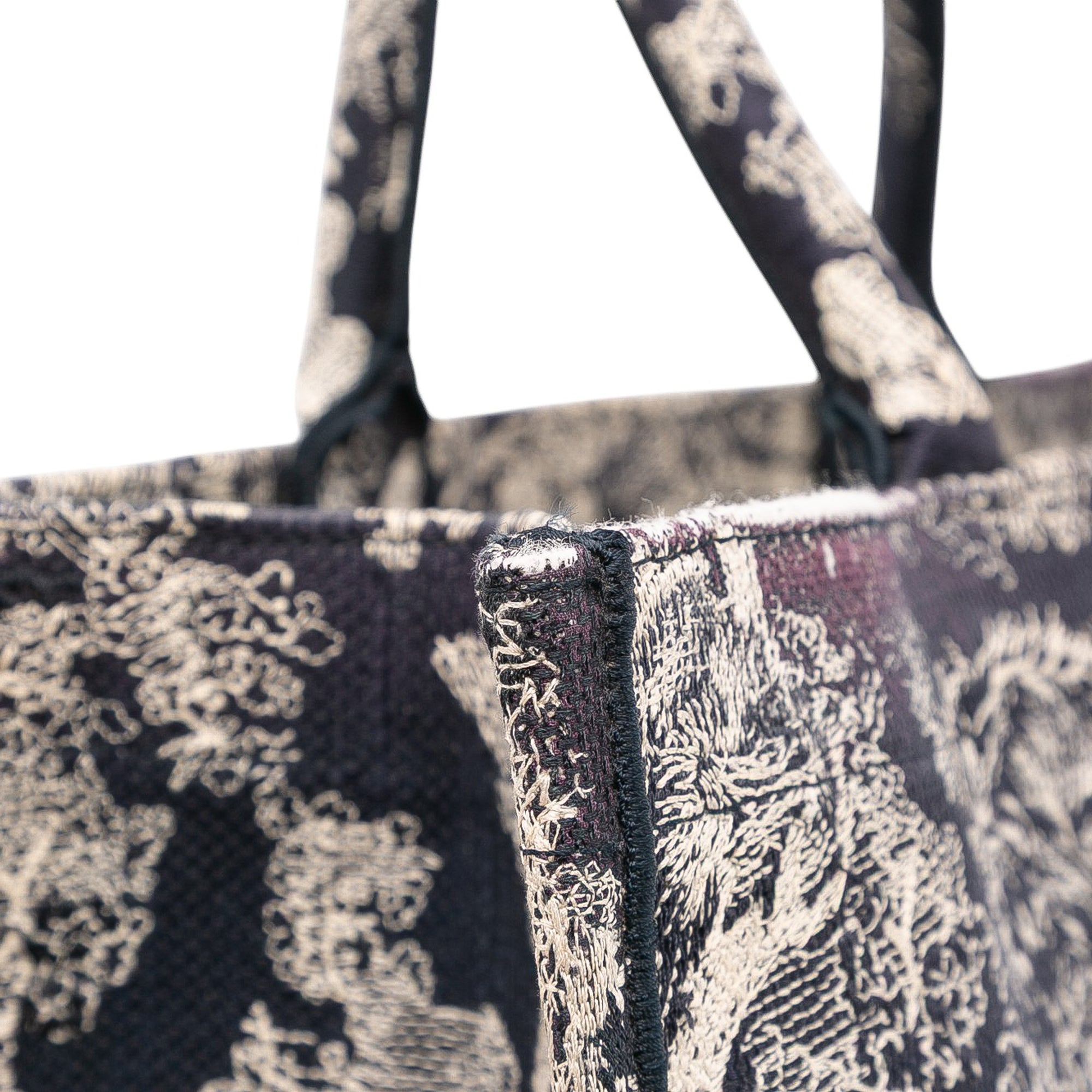 Dior Large Canvas Toile de Jouy Reverse Embroidered Book Tote