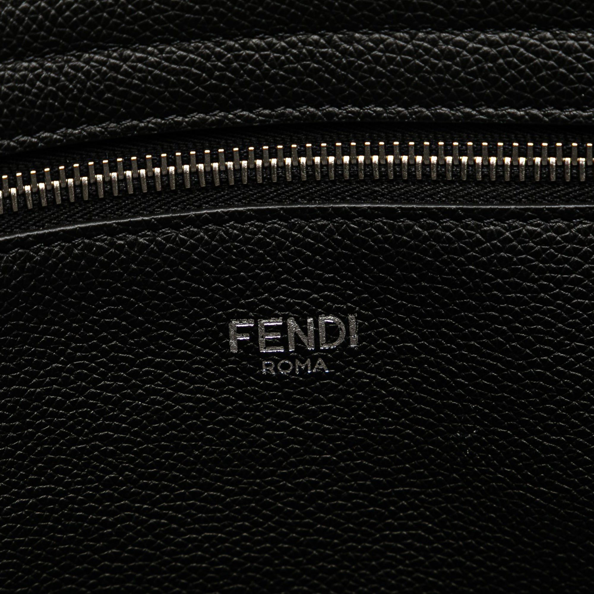 Embossed Leather Logo Tote